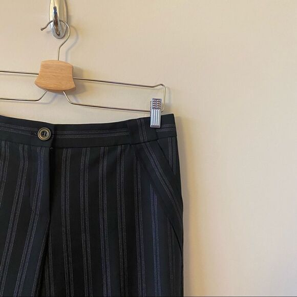 ANTHROPOLOGIE-CARTONNIER Stripe Wool Blend Trouser (Size:2) - Picture 6 of 11